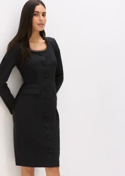 Robe blazer avec bordure en dentelle