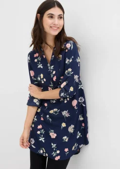 Robe blouse 2en1 de grossesse et d'allaitement en viscose