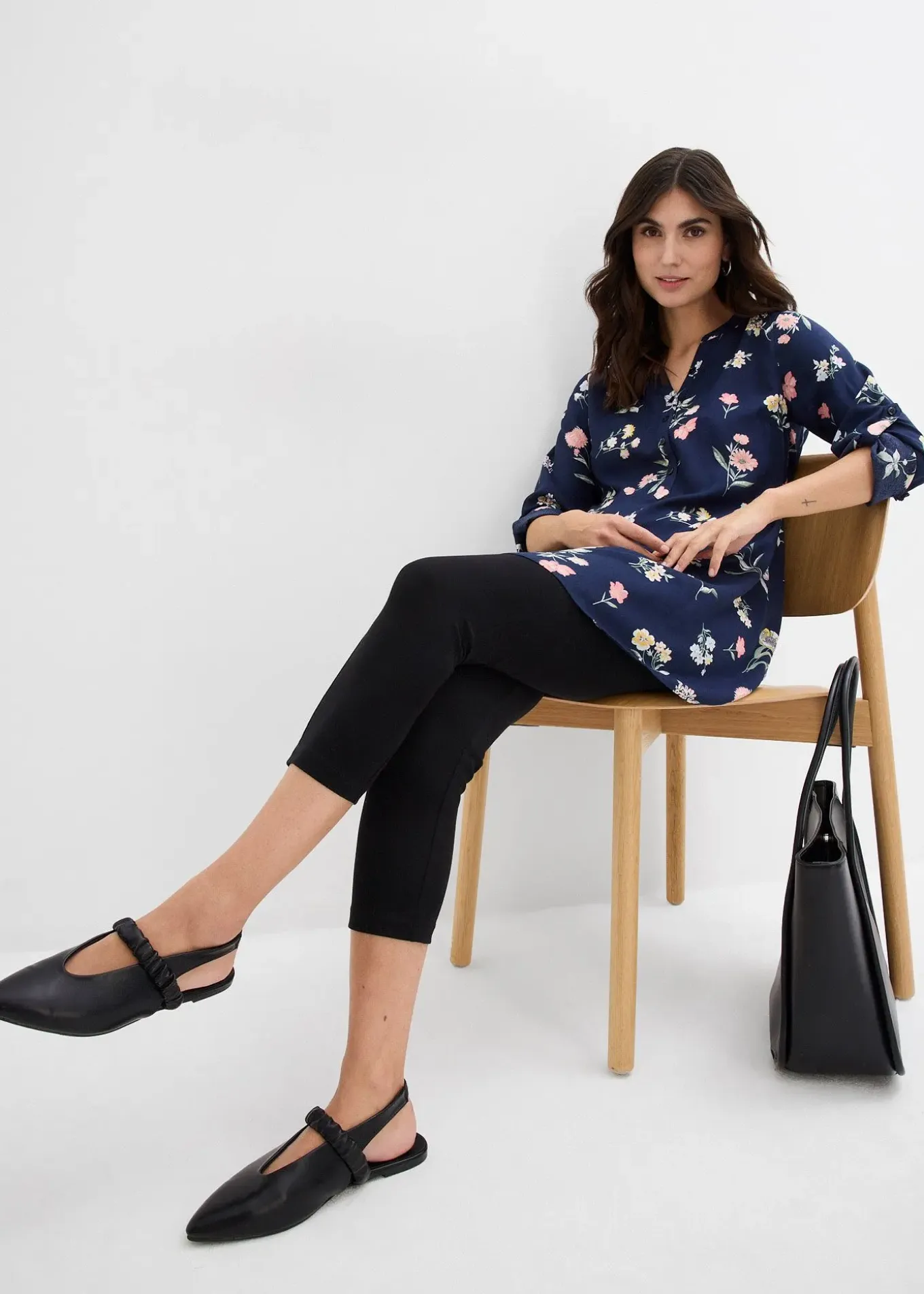 Robe blouse 2en1 de grossesse et d'allaitement en viscose