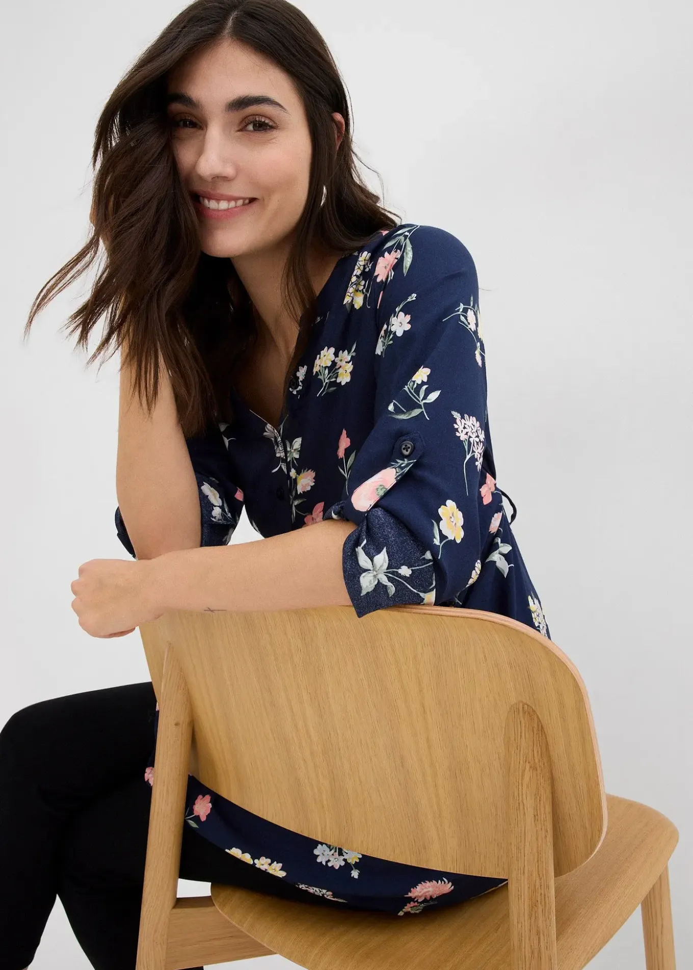 Robe blouse 2en1 de grossesse et d'allaitement en viscose