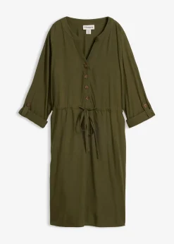 Robe blouse en viscose fluide