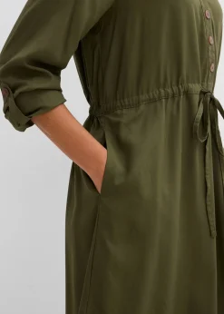 Robe blouse en viscose fluide