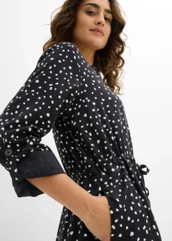Robe blouse en viscose fluide