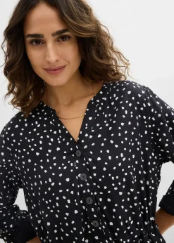 Robe blouse en viscose fluide