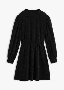 Robe brillante en jersey interlock épais