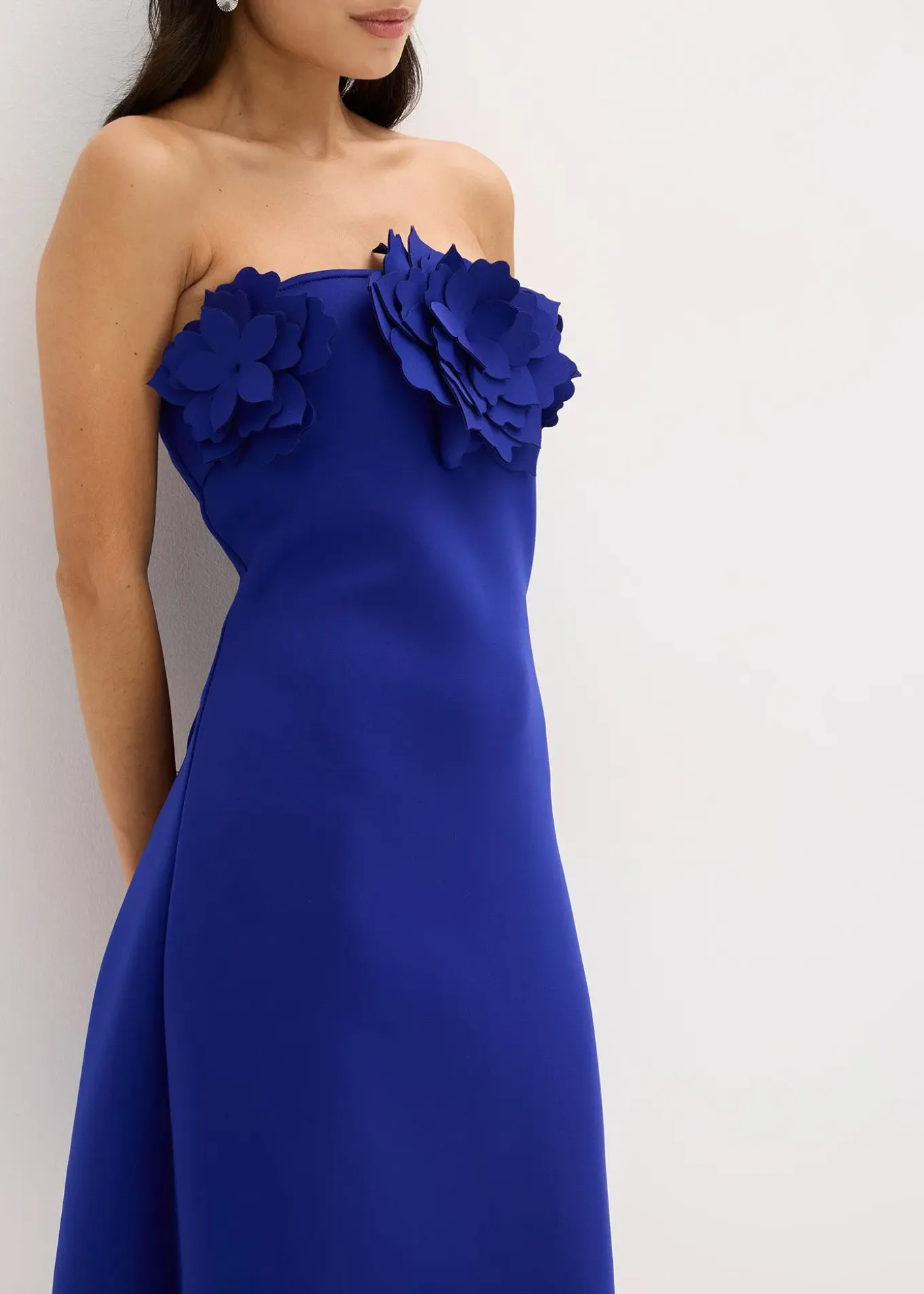 Robe bustier en matière néoprène