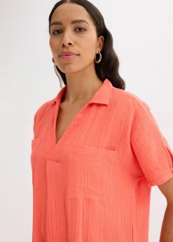 Robe caftan en gaze de coton douce