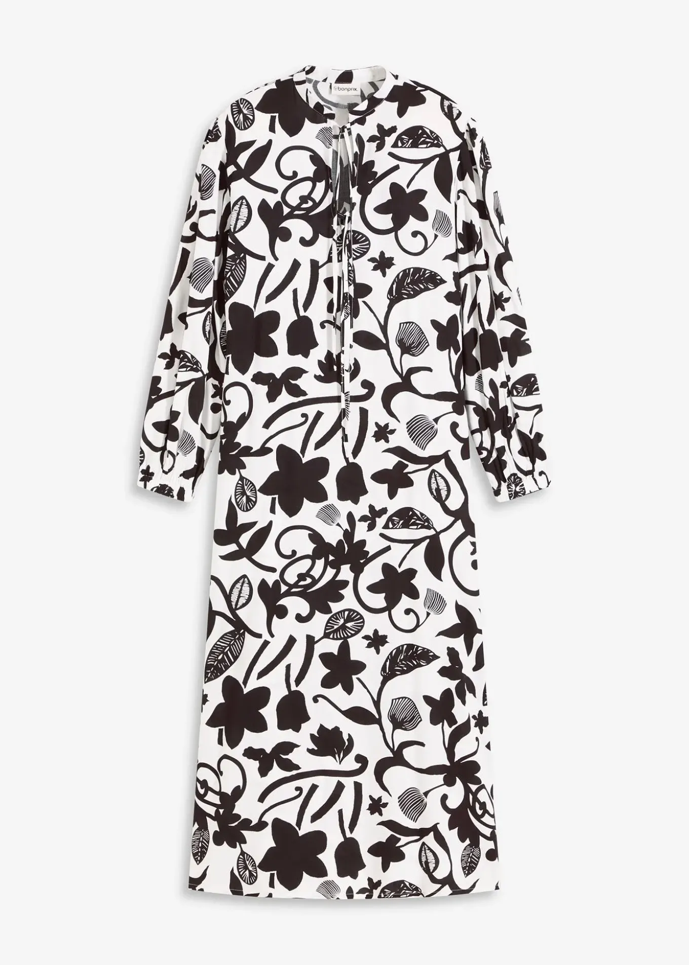 Robe caftan en viscose fluide