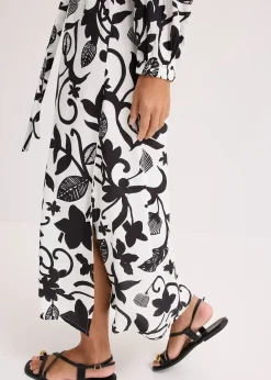 Robe caftan en viscose fluide