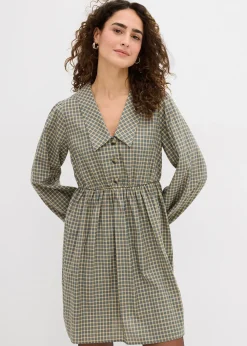 Robe chemise à carreaux