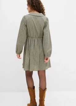 Robe chemise à carreaux