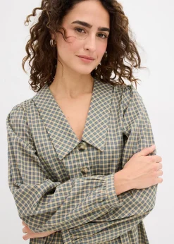 Robe chemise à carreaux