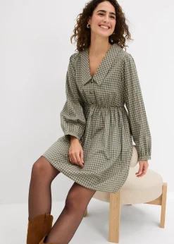 Robe chemise à carreaux