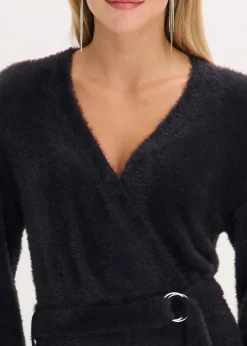 Robe cintrée en maille avec accessoire