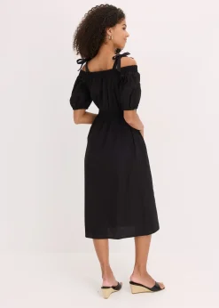 Robe col Bardot 100% coton