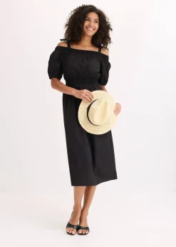 Robe col Bardot 100% coton