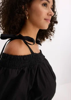 Robe col Bardot 100% coton