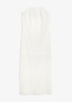 Robe col Bardot avec dentelle