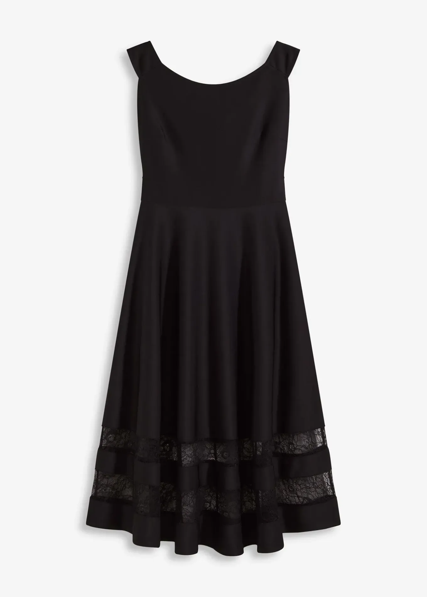 Robe col Bardot avec dentelle