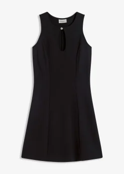 Robe courte à boutons décoratifs