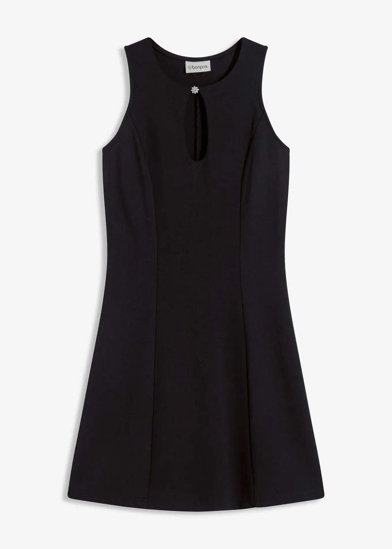 Robe courte à boutons décoratifs