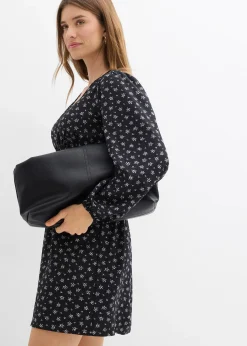 Robe courte à manches bouffantes