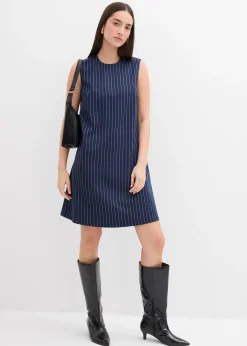 Robe courte à rayures tennis, viscose mélangée