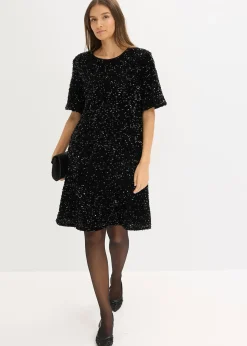 Robe courte à sequins