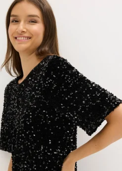 Robe courte à sequins