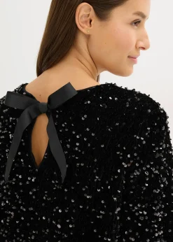 Robe courte à sequins