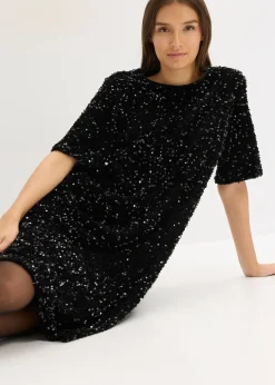 Robe courte à sequins