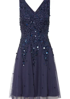Robe courte à sequins