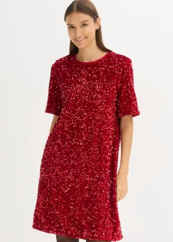 Robe courte à sequins