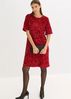 Robe courte à sequins