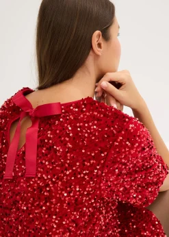 Robe courte à sequins