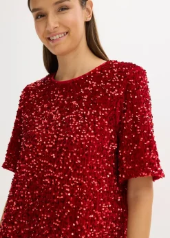 Robe courte à sequins