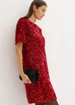Robe courte à sequins
