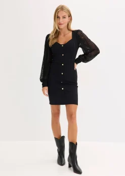 Robe courte avec décolleté plongeant