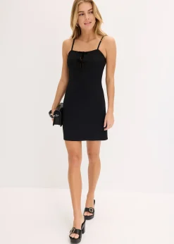 Robe courte avec nœuds en velours