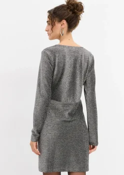 Robe courte brillante avec nœuds