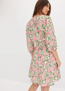 Robe courte en douce viscose mélangée