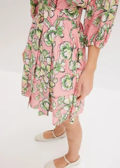 Robe courte en douce viscose mélangée