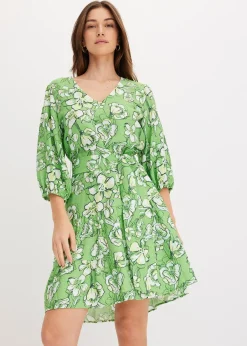 Robe courte en douce viscose mélangée