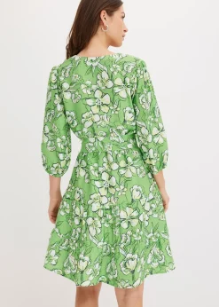 Robe courte en douce viscose mélangée