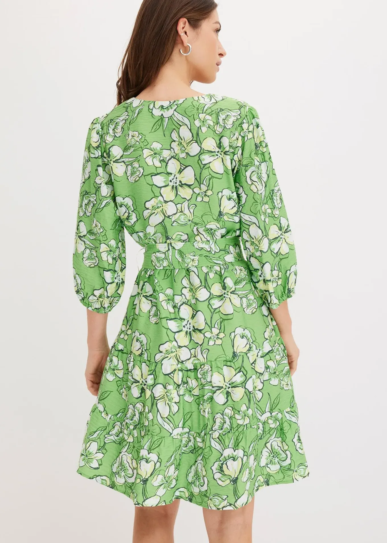 Robe courte en douce viscose mélangée