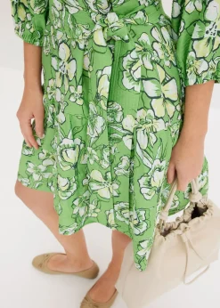 Robe courte en douce viscose mélangée