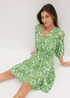 Robe courte en douce viscose mélangée