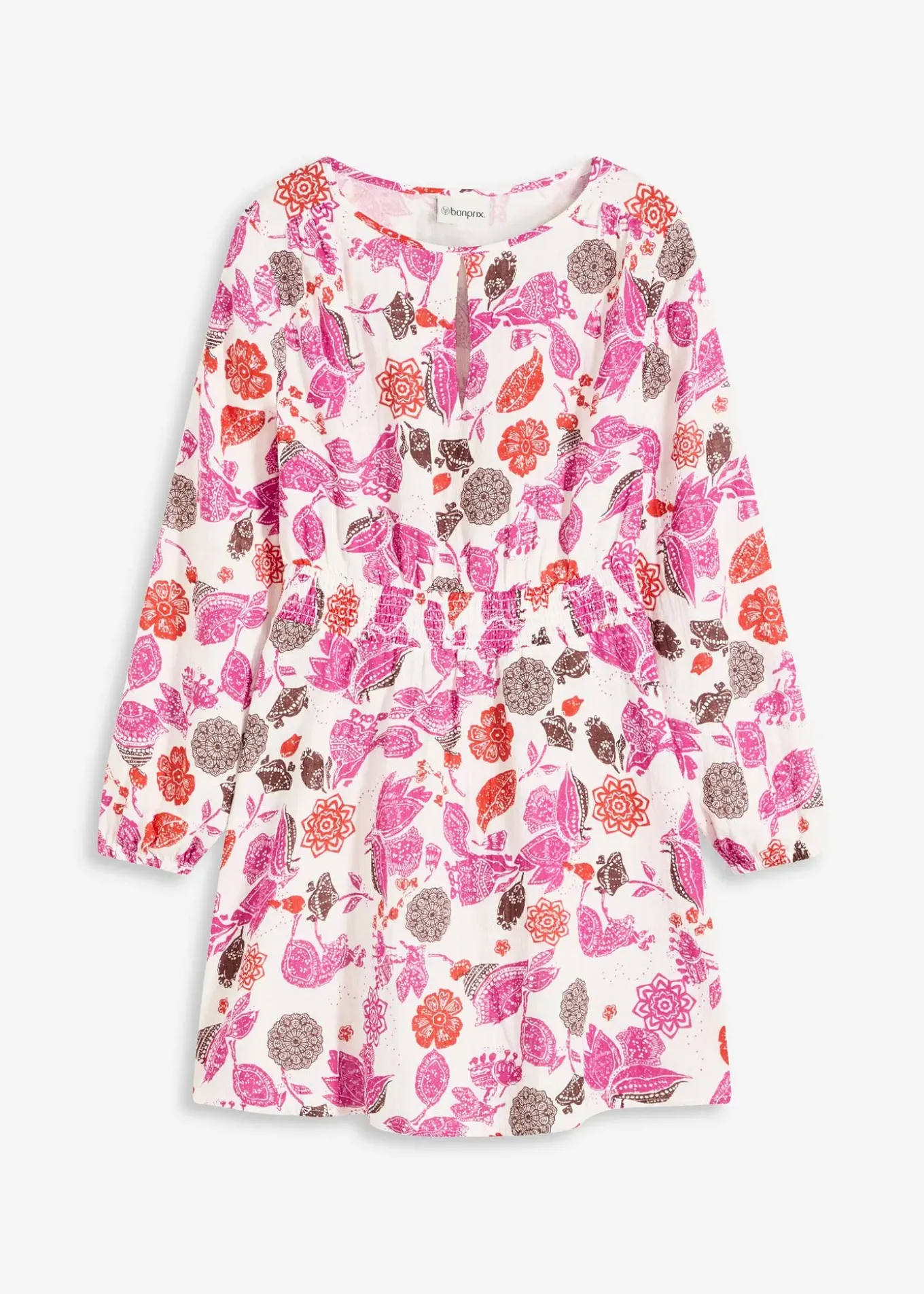 Robe courte en gaze de coton