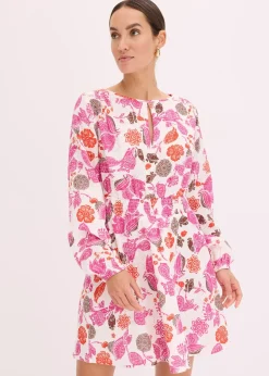 Robe courte en gaze de coton