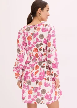 Robe courte en gaze de coton